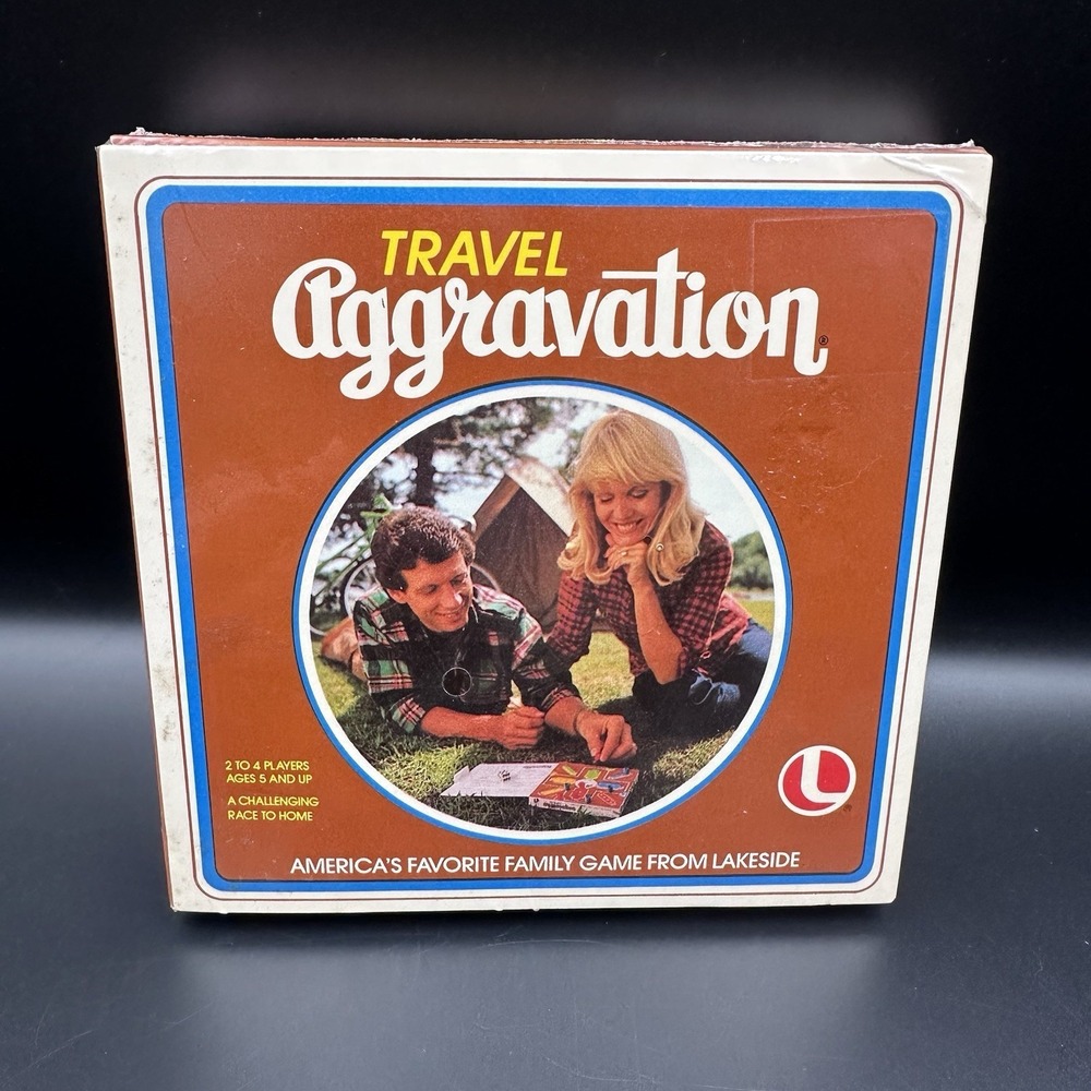 VINTAGE Tavel Aggravation COMPLETE Lakeside 1980Family Board Game  NEW!